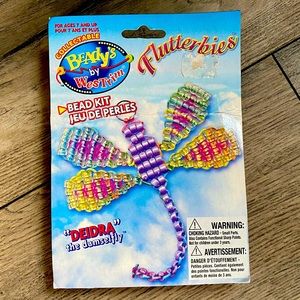 New Vintage 1999 Beady’s by westrim bead keychain kit Deidra The Damselfly